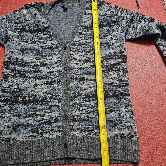 Athleta Westlake Textured Button Cardigan Sz M Merino Blend Preppy Quiet Luxury - Picture 10 of 10